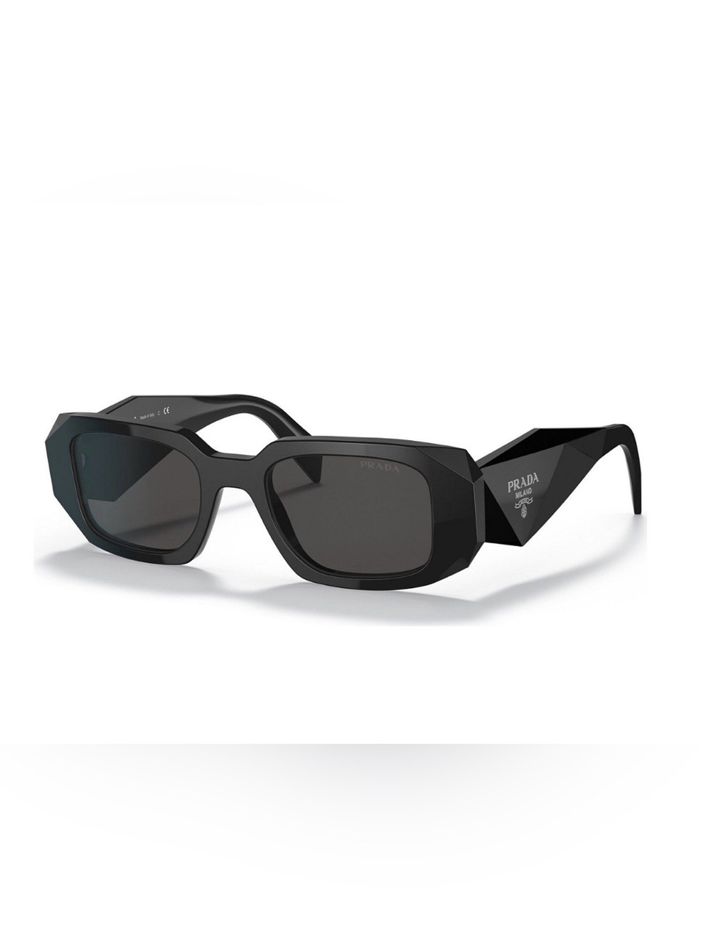 Prada Black Geometric Frame Sunglasses - Picture 2 of 12